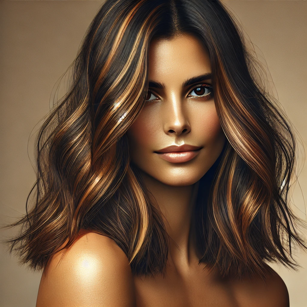 mechas californianas chicas morenas